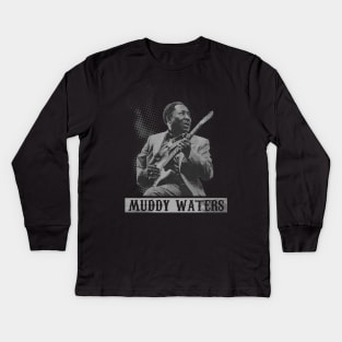 Muddy Waters Illustrations Kids Long Sleeve T-Shirt